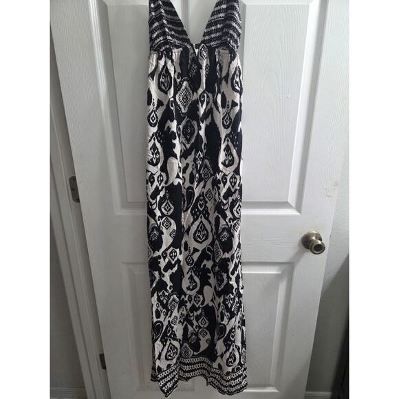 Forever 21 Womans Lightweight Maxi Dress Tribal Aztec Design Adjustable Straps M - Picture 4 of 12